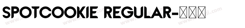 SpotCookie Regular字体转换